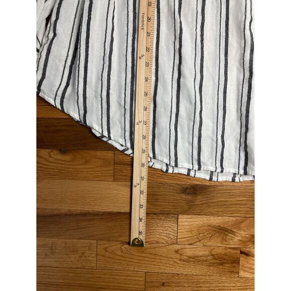 Lucky Brand Womens Size 1X Striped Long Sleeve Button Up Shirt - Picture 7 of 9